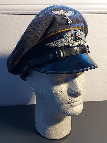 Luftwaffe NCO Visor, - unit marked