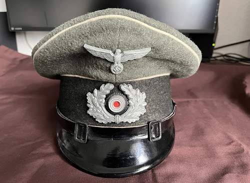 ww2 german infantry nco visor cap help needed