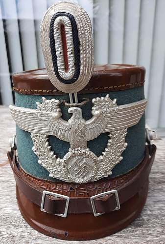 My shutzpolizei german shako