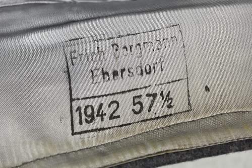 Luftwaffe overseas cap ‘Schiffchen’by Erich Bergmann 1942