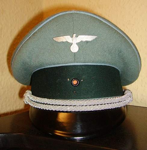 Erel manufactured transport officers cap.