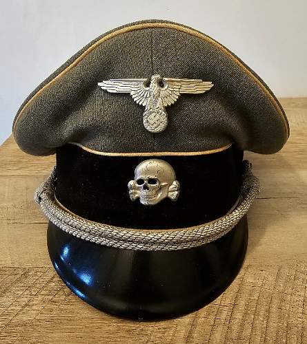 Waffen-SS Kleiderkasse Infantry Officer's Visor Cap - For Review &amp; Comment