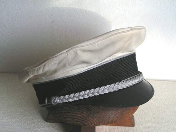 Luftwaffe white visor cap