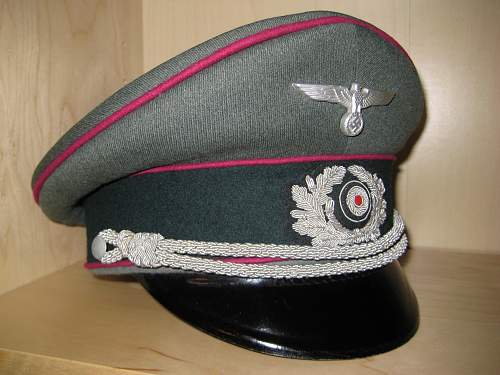 Heer Officer's Nebeltruppe Schirmütze by Erel