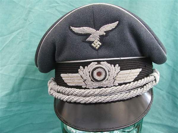 Luftwaffe officer Schirmmütze