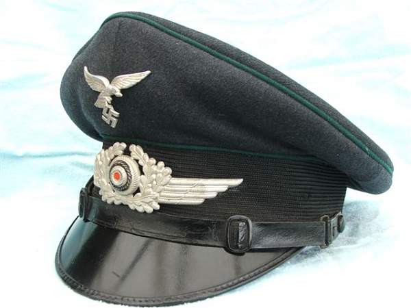 Luftwaffe NCO's Admin piped visor cap