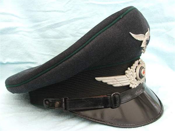 Luftwaffe NCO's Admin piped visor cap