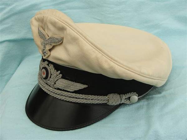 Luftwaffe Officer Summer issue visor cap