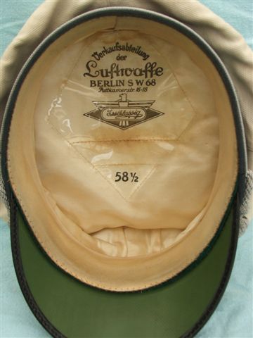 Luftwaffe Officer Summer issue visor cap