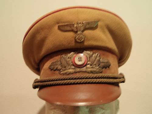 NSDAP Caps With Hand Embroidered Insignia