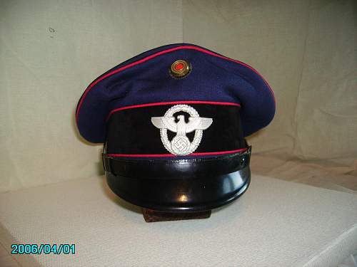 Fire Brigade cap made by Herman  Schellhorn