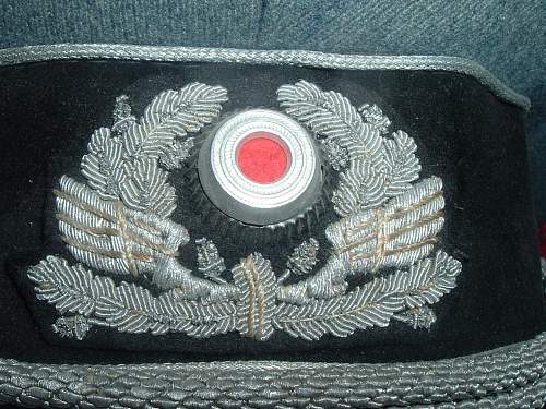 Bahnpolizei Officer's Visor Cap