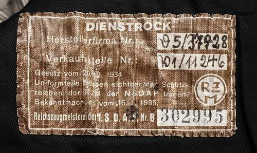 NSDAP RZM Tag Question