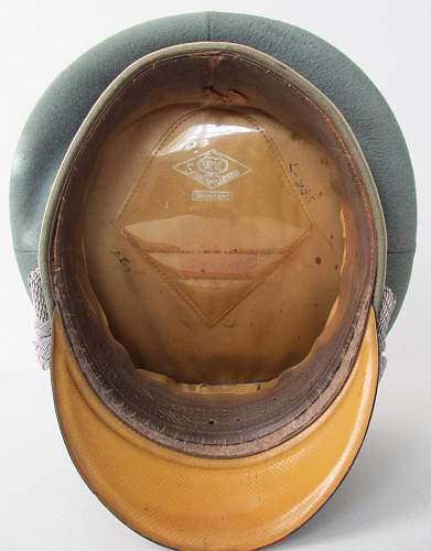 EREL Vented Cockade Heer Infantry Officer Visor