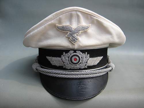 luftwaffe white top off visor