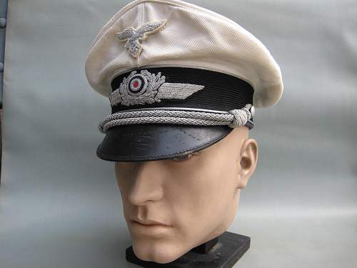 luftwaffe white top off visor