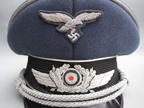 My Luftwaffe officers schirmutze, a nice one.