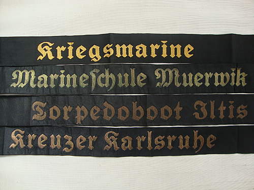 Kreigsmarine Hat Tallies