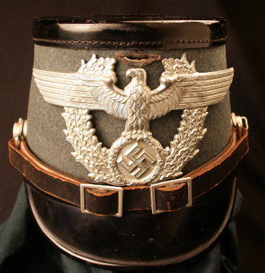 Police Green Felt-Style Shako.