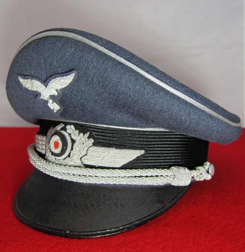 Luftwaffe Officer's Schirmmütze: Erel Privat