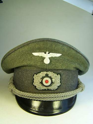 Admin in Kriegsdauert or a Penal visor hat?