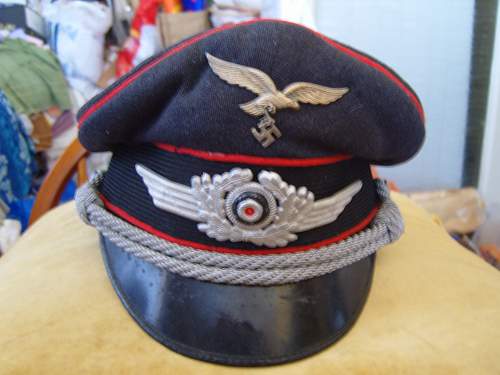 My M.35 Luftwaffe Flak Senior NCO/Officer Candidate Visor Cap, value and date of production, please ?