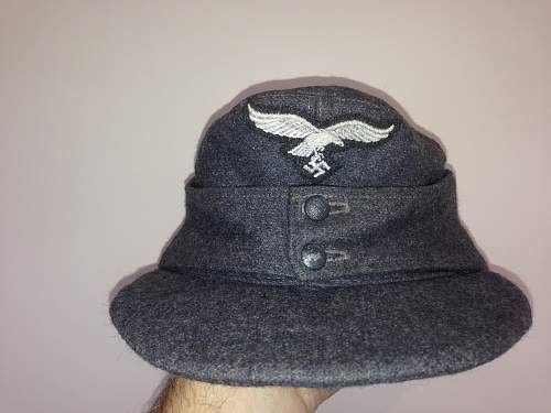 My 2 new Luftwaffe m43 caps 1944 1945