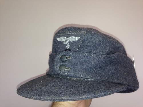 My 2 new Luftwaffe m43 caps 1944 1945