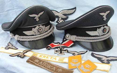 1939 dated Luftwaffe officers Schirmmütze.