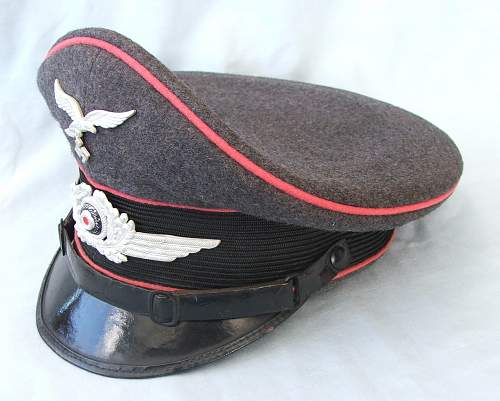 Luftwaffe OR/NCO visor cap with Rose Pink piping