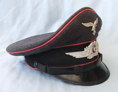 Luftwaffe OR/NCO visor cap with Rose Pink piping