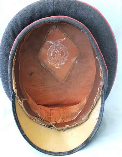 Luftwaffe OR/NCO visor cap with Rose Pink piping