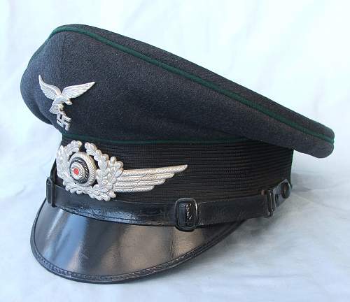 Luftwaffe OR/NCO Schirmmütze with dark green piping