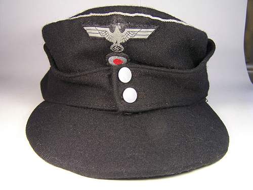 43 black officer panzer cap for Ben