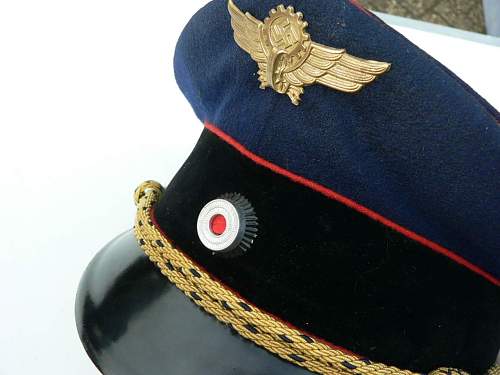 Reichsbahn EM visor cap w/ Polizei eagle?