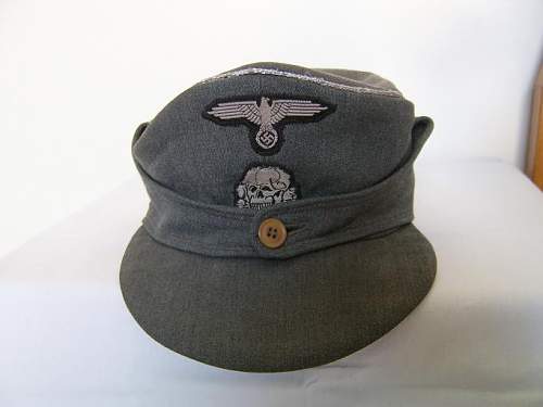 M-43 waffen ss statni cap insignia restored