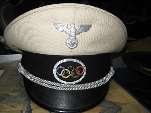 SS Olympics visor and white Olympic uniforms