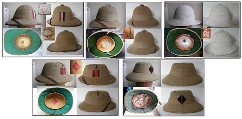 Green 1st pattern Heer pith helmet