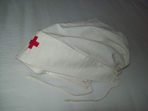 &quot;Helerinnen Haube&quot; DRK Schwester ( German Red Cross cap for a nurse )