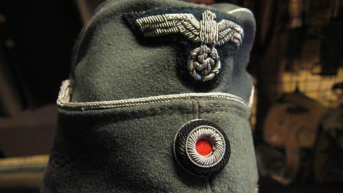 heer officer side cap