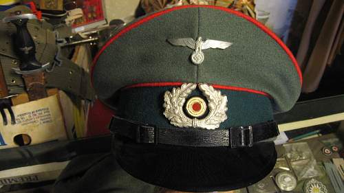 heer artillerie visor cap