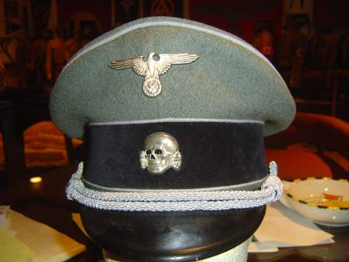 Visor cap from a member of the staff rfss