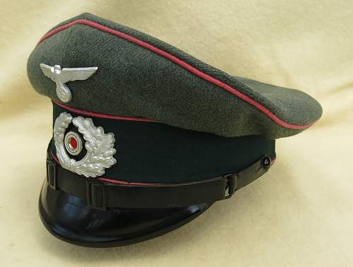 Early Clemens Wagner Heer Panzer OR/NCO visor cap