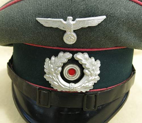 Early Clemens Wagner Heer Panzer OR/NCO visor cap