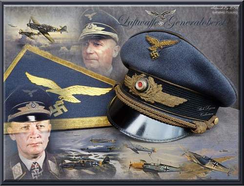 Early Luftwaffe Generals visor cap by Erel.