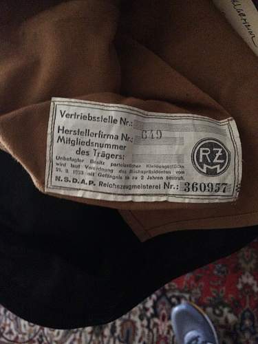 Grote, Hannover, schwarze SS Extra Muetze