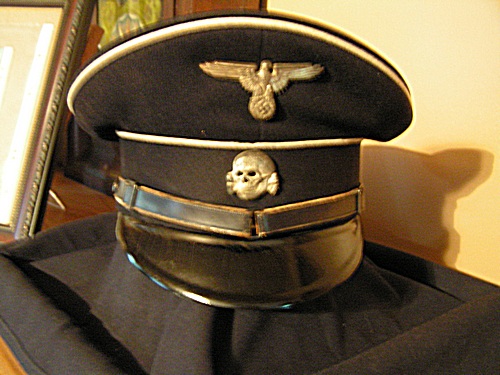 Gray S S Officer's Visor Cap