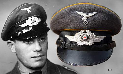 Early Luftwaffe Flight/para Visor Cap