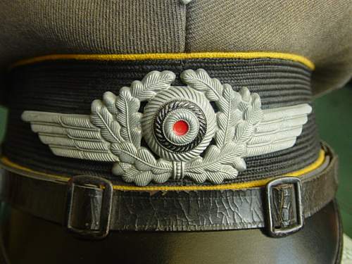 Luftwaffe NCO's flight piped schirmmütze