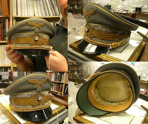 The Visor Hats of AH, Goring, and Feldbischof Rarkowski at Auction (for review &amp; comment)